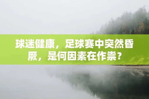 球迷健康，足球赛中突然昏厥，是何因素在作祟？