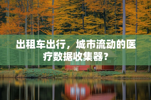 出租车出行，城市流动的医疗数据收集器？