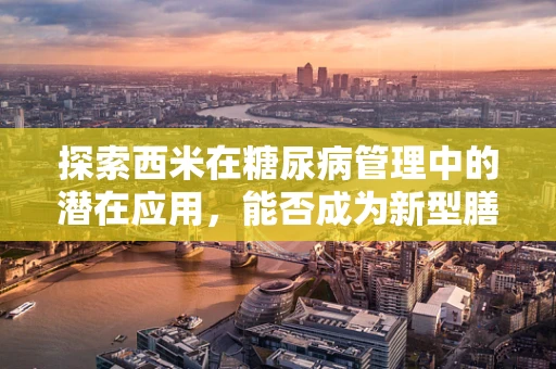 探索西米在糖尿病管理中的潜在应用，能否成为新型膳食纤维的明星？