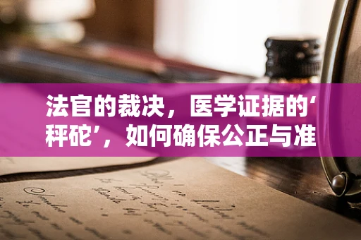 法官的裁决，医学证据的‘秤砣’，如何确保公正与准确？