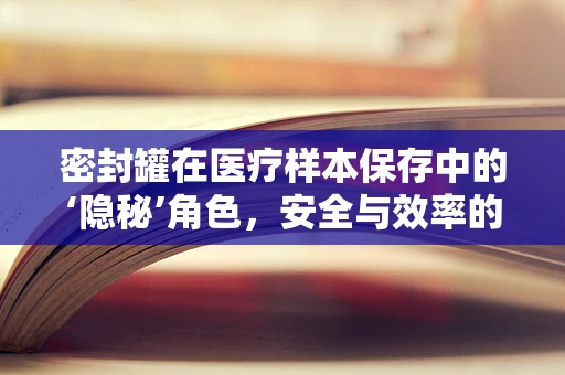 密封罐在医疗样本保存中的‘隐秘’角色，安全与效率的双重挑战